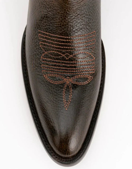 Ferrini Men's Remington Leather Round Toe Boots Handcrafted Chocolate Ferrini USA