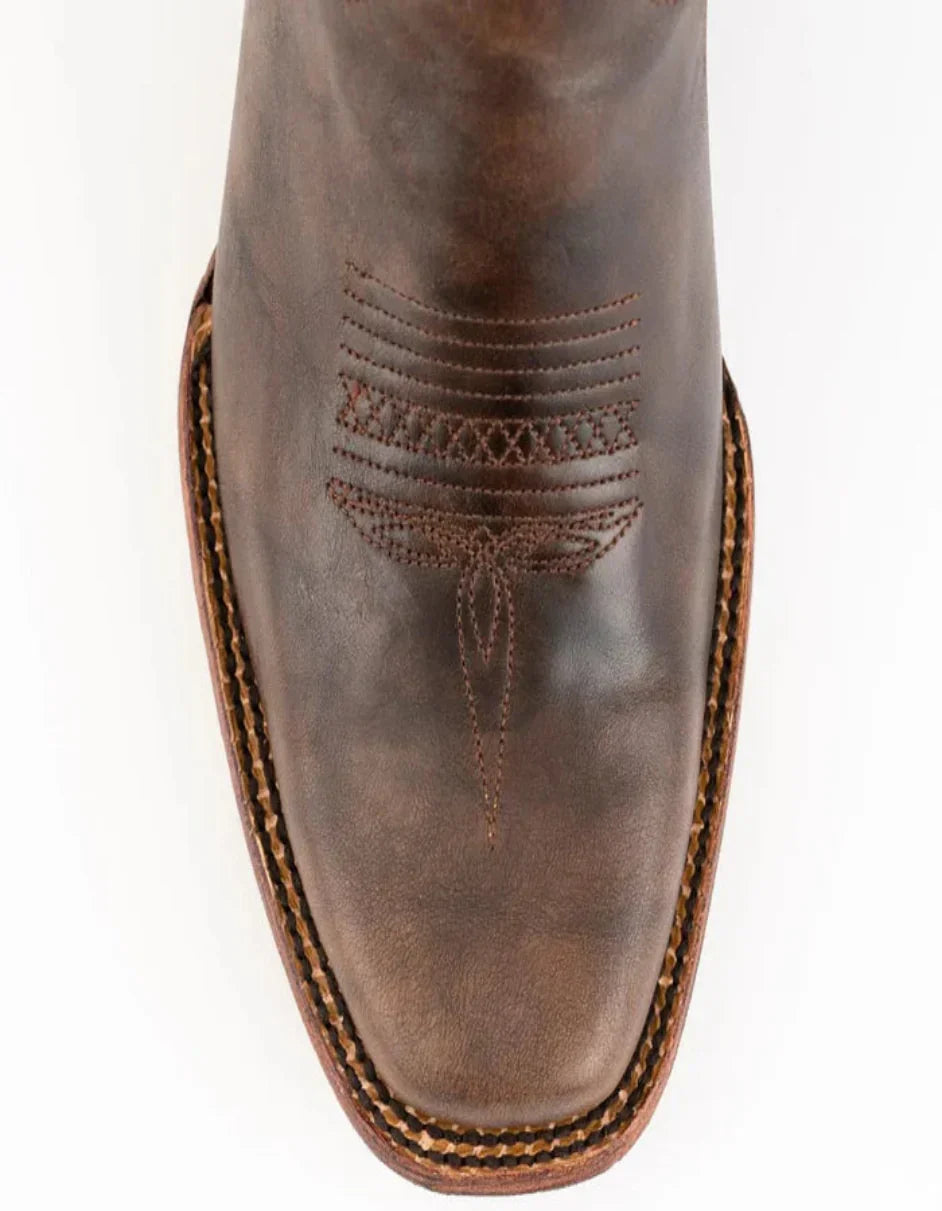 Ferrini Men's Santa Fe Leather Boots Handcrafted - Chocolate Ferrini USA