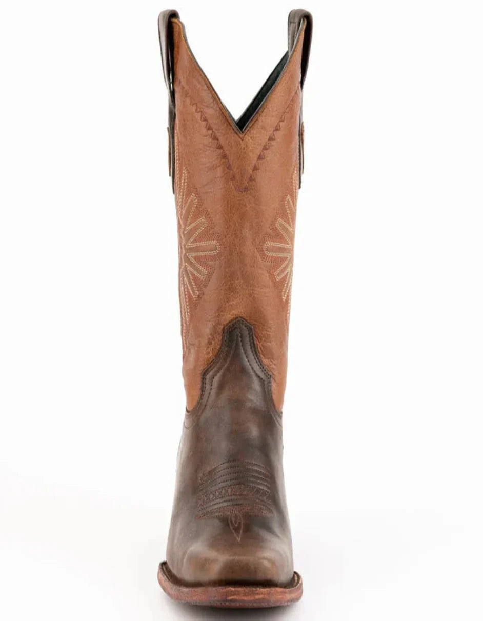 Ferrini Men's Santa Fe Leather Boots Handcrafted - Chocolate Ferrini USA