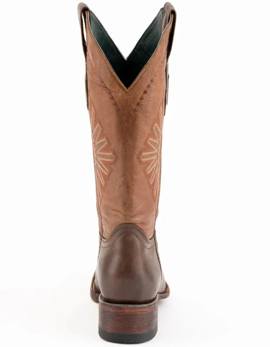 Ferrini Men's Santa Fe Leather Boots Handcrafted - Chocolate Ferrini USA