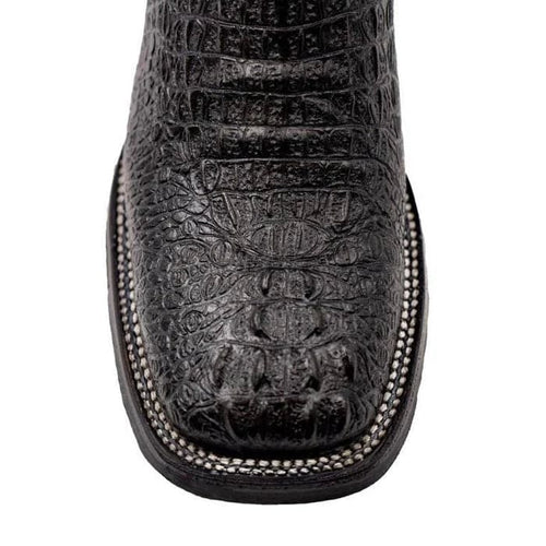 Ferrini Stampede Men's Print Crocodile Boots Handcrafted Black 40493-04 Ferrini USA