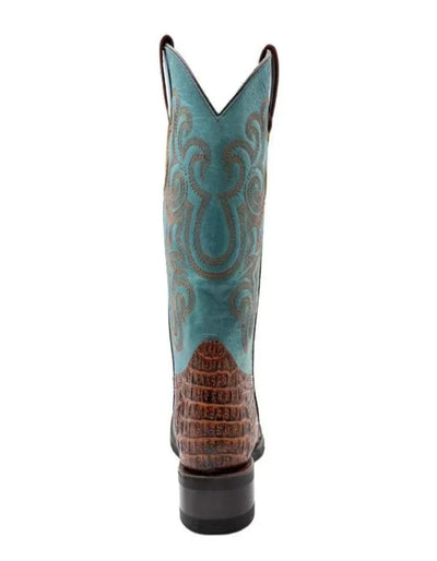 Ferrini Stampede Men's Print Crocodile Boots Handcrafted Sport Rust Ferrini USA