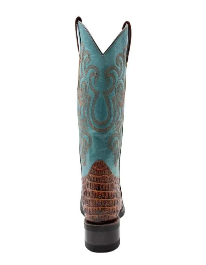 Ferrini Stampede Men's Print Crocodile Boots Handcrafted Sport Rust Ferrini USA