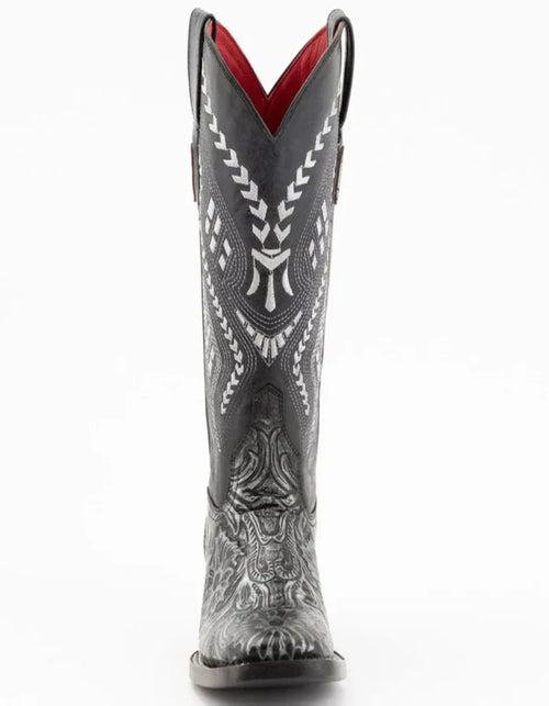 Ferrini Women's Cleopatra Square Toe Boots Handcrafted - Silver Ferrini USA