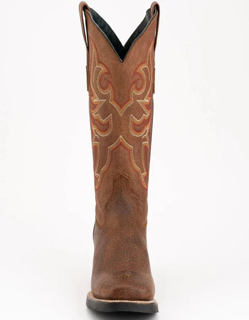 Ferrini Women's Toro Square Toe Boots Handcrafted - Brandy 8299355 by Ferrini USA