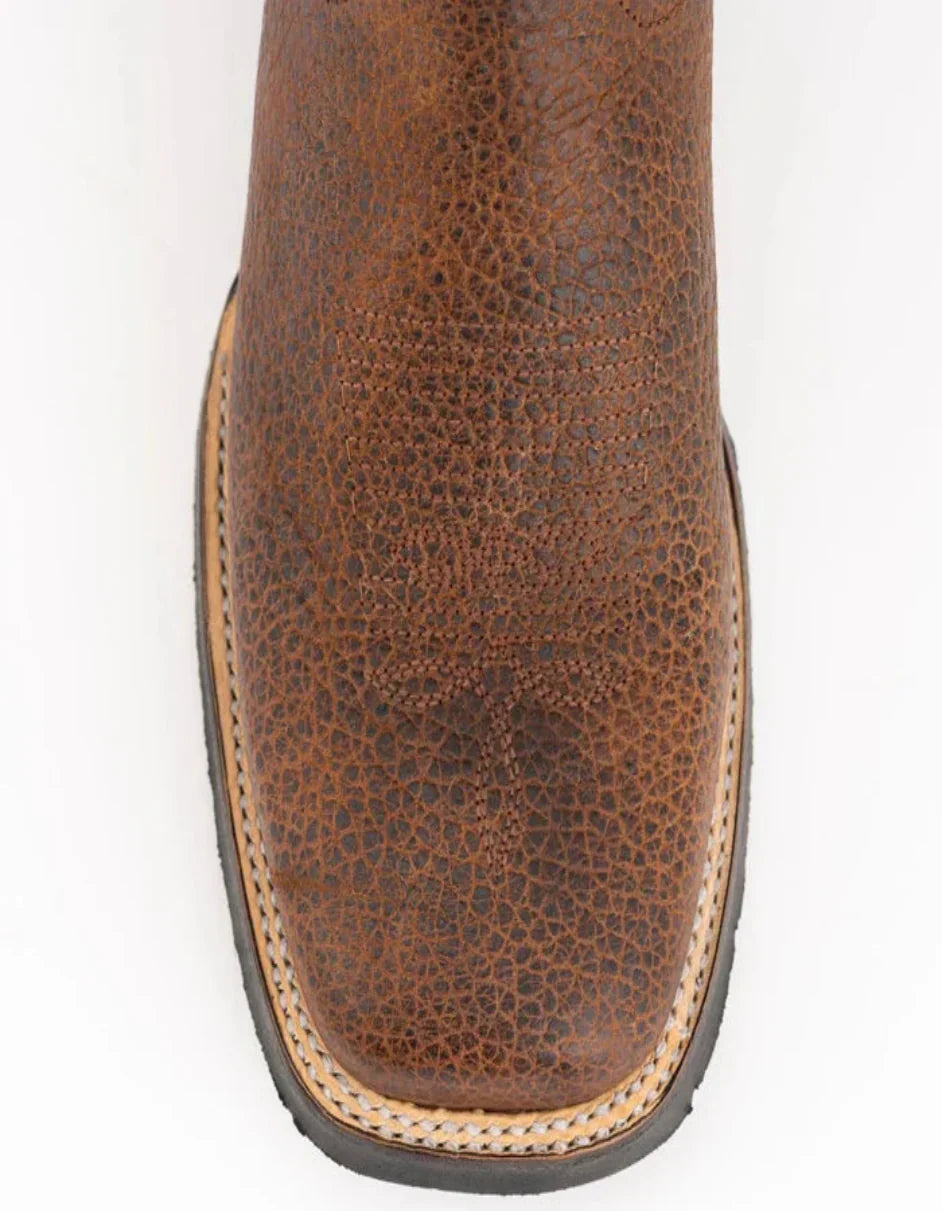 Ferrini Women's Toro Square Toe Boots Handcrafted - Brandy 8299355 by Ferrini USA