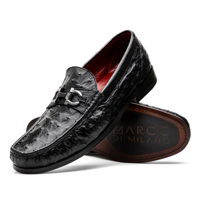 Marco Di Milano Ferrioni Black Leather Luxury Shoe