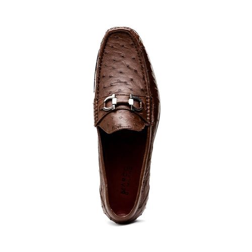 Marco Di Milano Ferrioni Ostrich Bit Loafers Kango Tabac