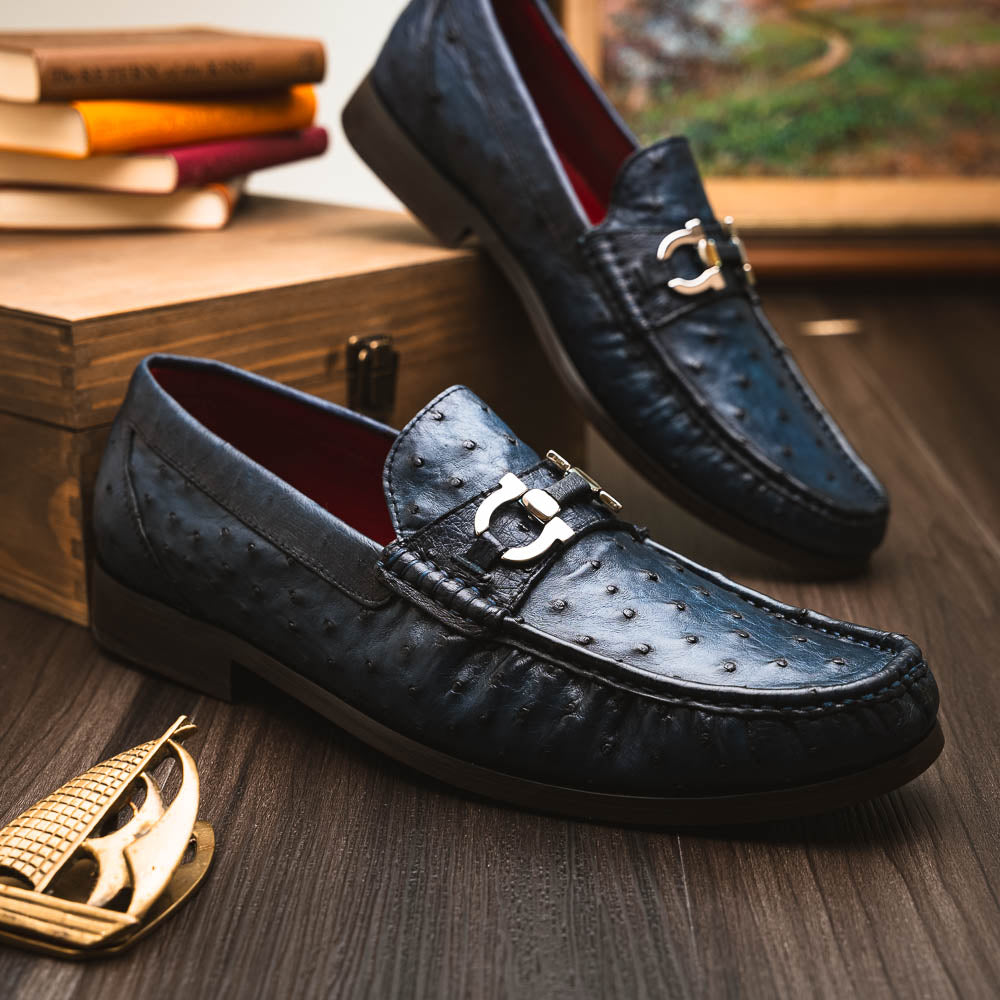 Marco Di Milano Ferrioni Navy Leather Shoe