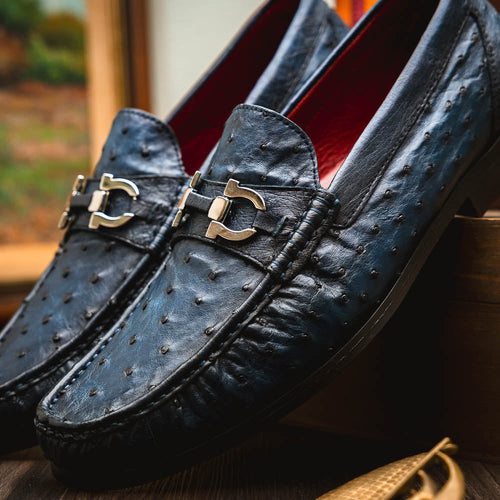 Marco Di Milano Ferrioni Navy Leather Shoe