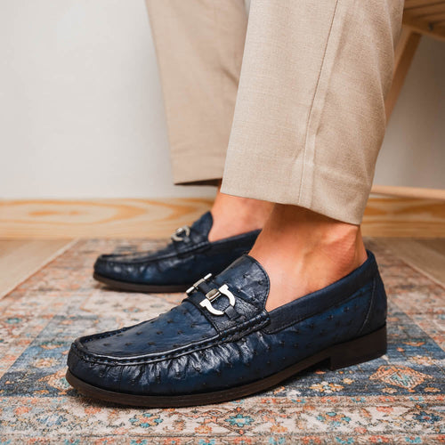 Marco Di Milano Ferrioni Navy Leather Shoe