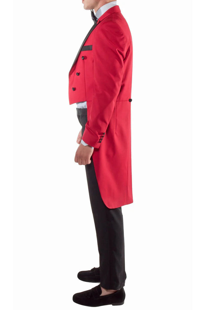 Showtime Red Tailcoat Tuxedo (2-Piece Set) by Ferrecci