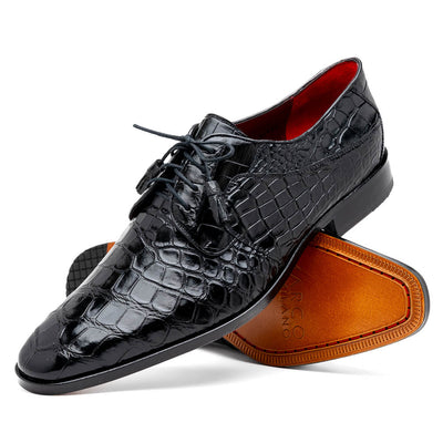 Marco Di Milano Fitipaldi Alligator Derby Black