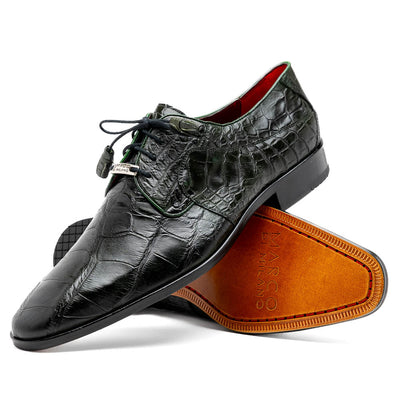 Marco_Di_Milano Fitipaldi Olive Leather Shoe