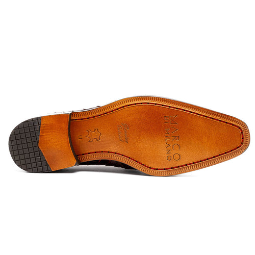 Marco Di Milano Fitipaldi Alligator Derby  Rustic Cognac