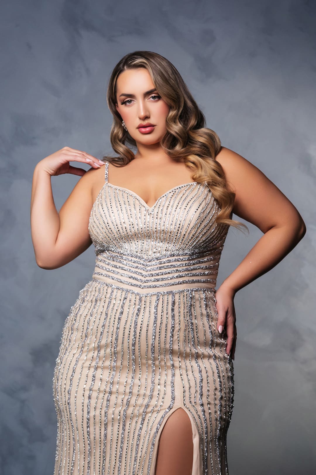 Formal Dress Sweetheart Beaded Sheath Gala Gown By Royal Queen RQ8169