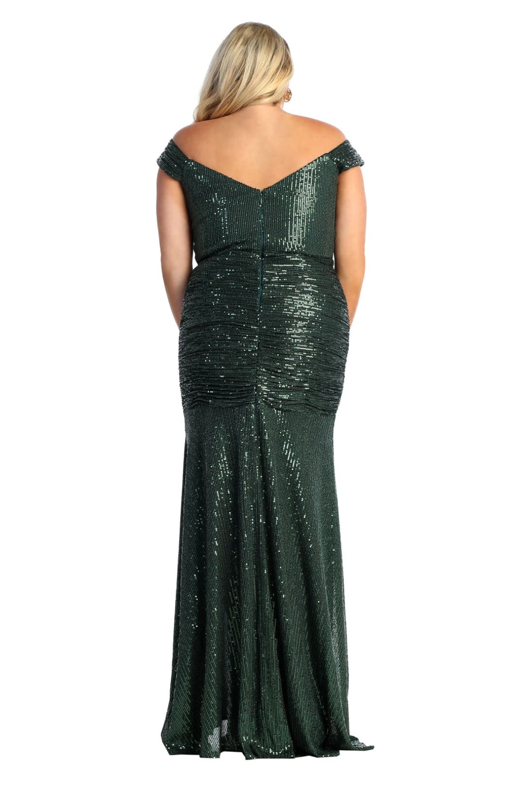 Plus Size Long Evening Gown Maxi Formal Dress for Women By Royal Queen RQ7950