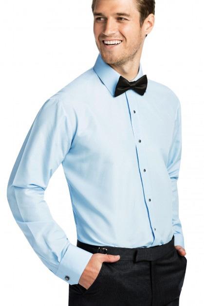 Jessie Blue Laydown Tuxedo Shirt by Formal Shirts