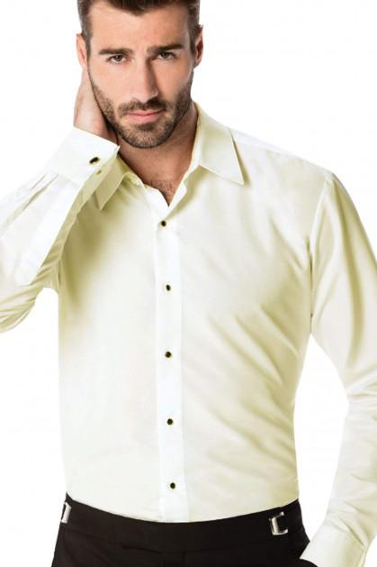 Jessie Ivory Laydown Tuxedo Shirt by Formal Shirts