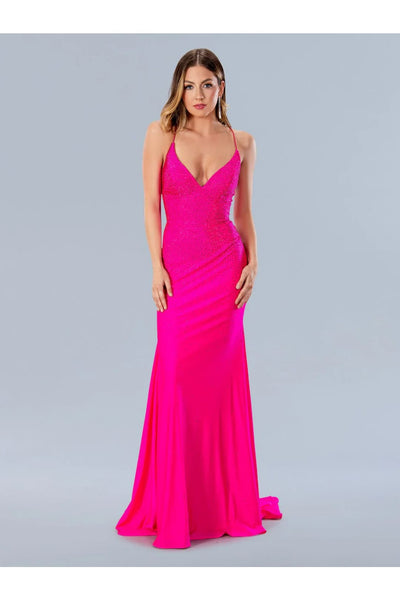 Fuchsia Prom Dress Mermaid Formal Evening Gown Stella Couture 24148