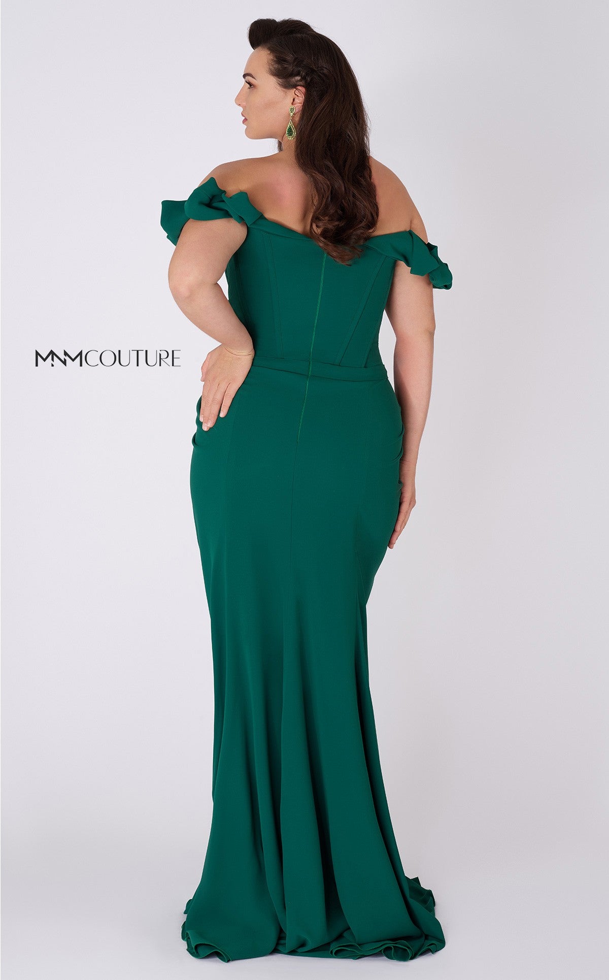 Gaby Charbachy G0665 Off-Shoulder Ruffled Corset Evening Gown