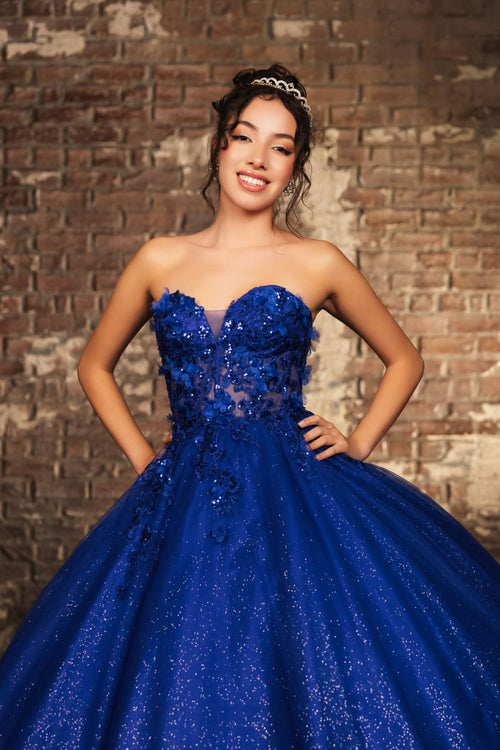 Gala Gown Sweetheart Corset Back Quinceanera Gown By Layla K LK243 - Dress