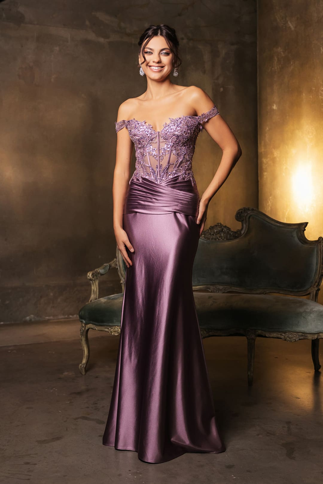Gala Night Dress Off Shoulder Mermaid Prom Dress By May Queen MQ2141