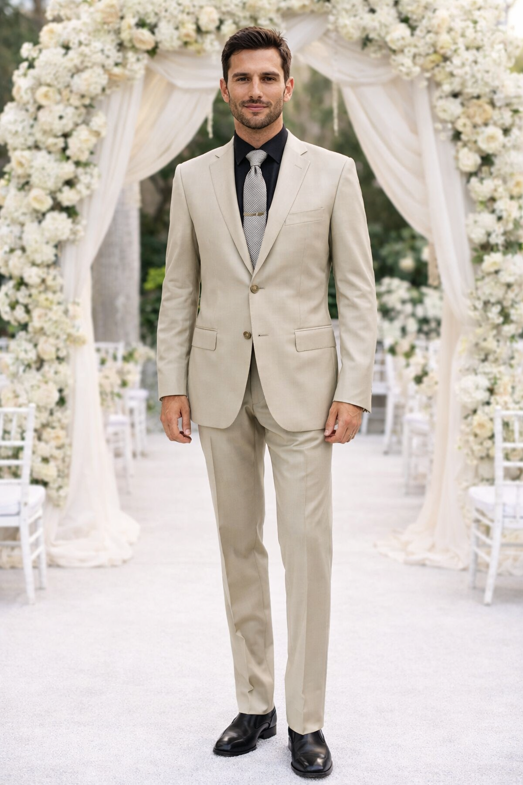 Galante Uomo Made in Italy Beige Suit by Usamensoutlet