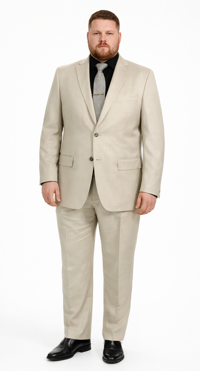 Galante Uomo Made in Italy Beige Suit by Usamensoutlet