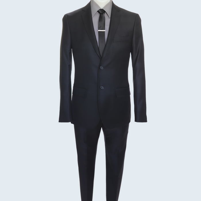 Galante Uomo Made in Italy Wool Black Suit by Usamensoutlet