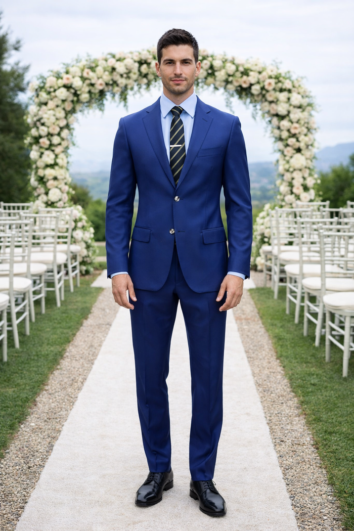 Galante Uomo Made in Italy Blue Suit by Usamensoutlet