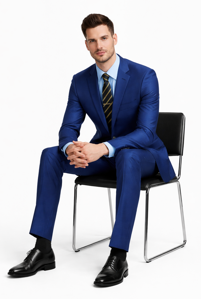 Galante Uomo Made in Italy Blue Suit by Usamensoutlet
