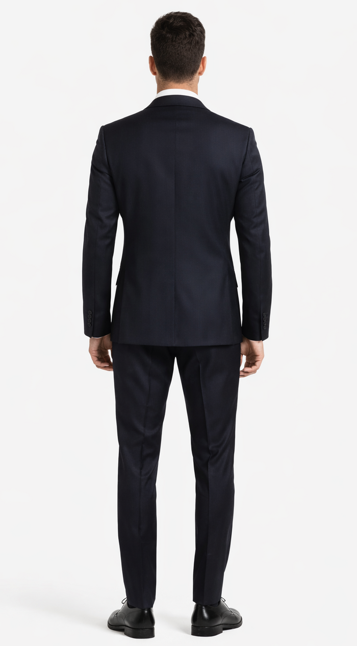 Galante Uomo Made in Italy Wool Black Suit by Usamensoutlet