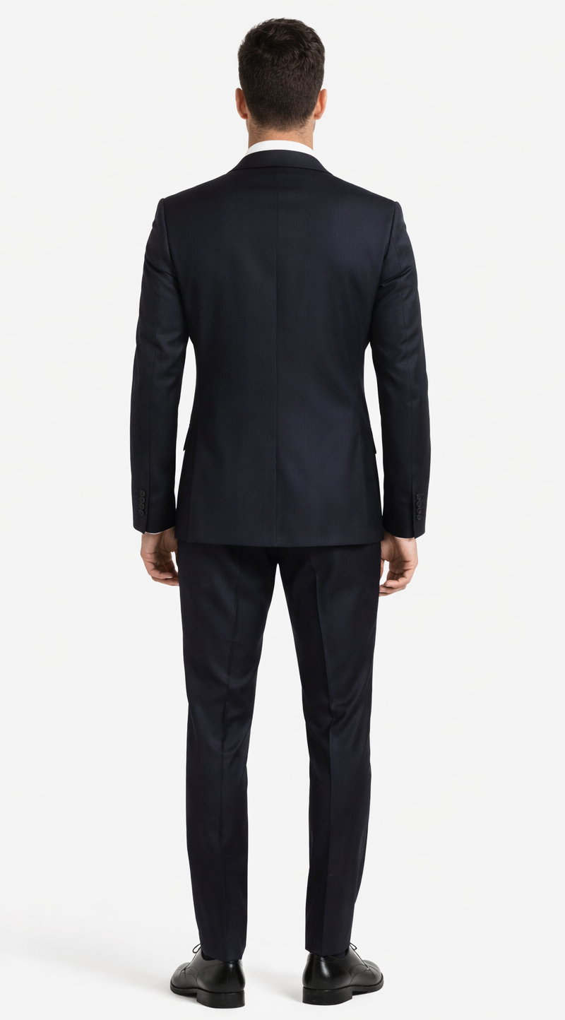 Galante Uomo Made in Italy Wool Black Suit by Usamensoutlet