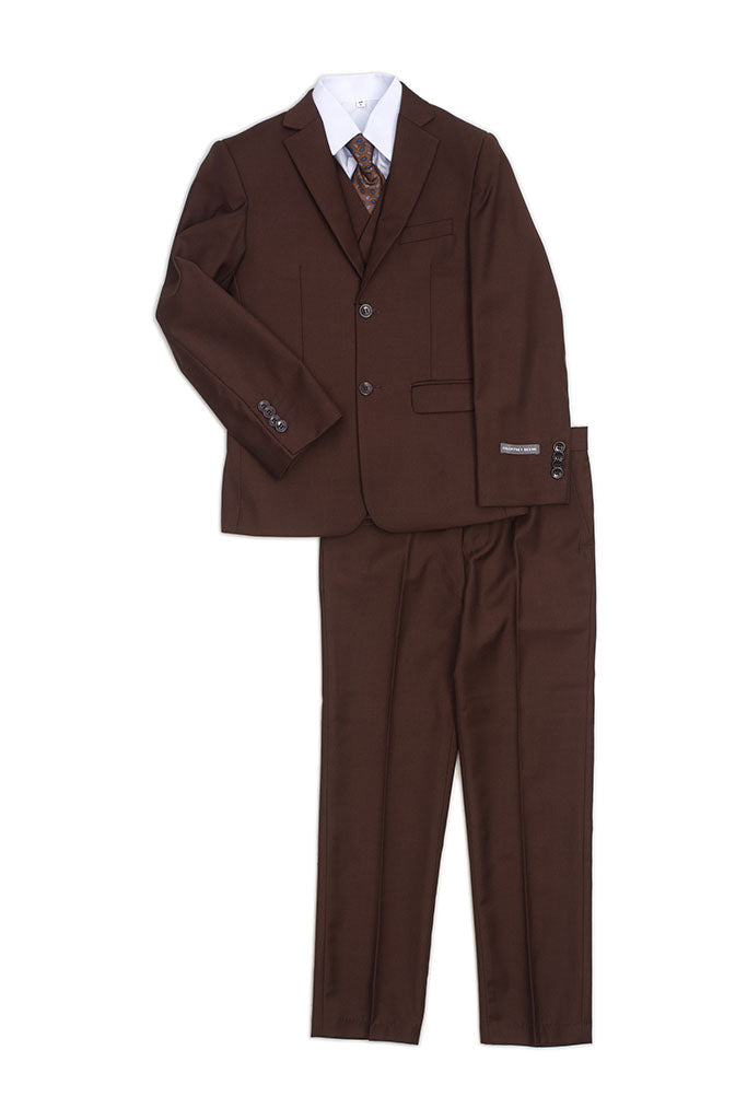 Austin Kids Brown 5-Piece Suit (Geoffrey Beene / AXNY)
