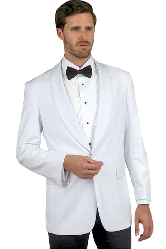 White Dinner Jacket by USA Men's Outlet