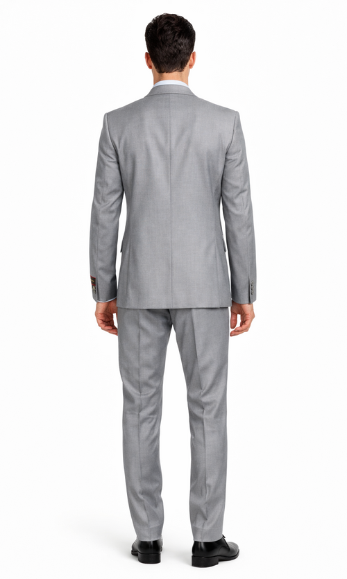 Giorgio Fiorelli Grey Two-Button Suit + Vest