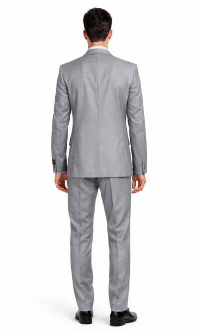 Giorgio Fiorelli Grey Two-Button Suit + Vest by Usamensoutlet