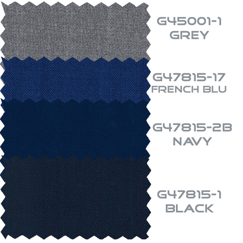 Giorgio Fiorelli Black and French Blue Two-Button Suit by Usamensoutlet