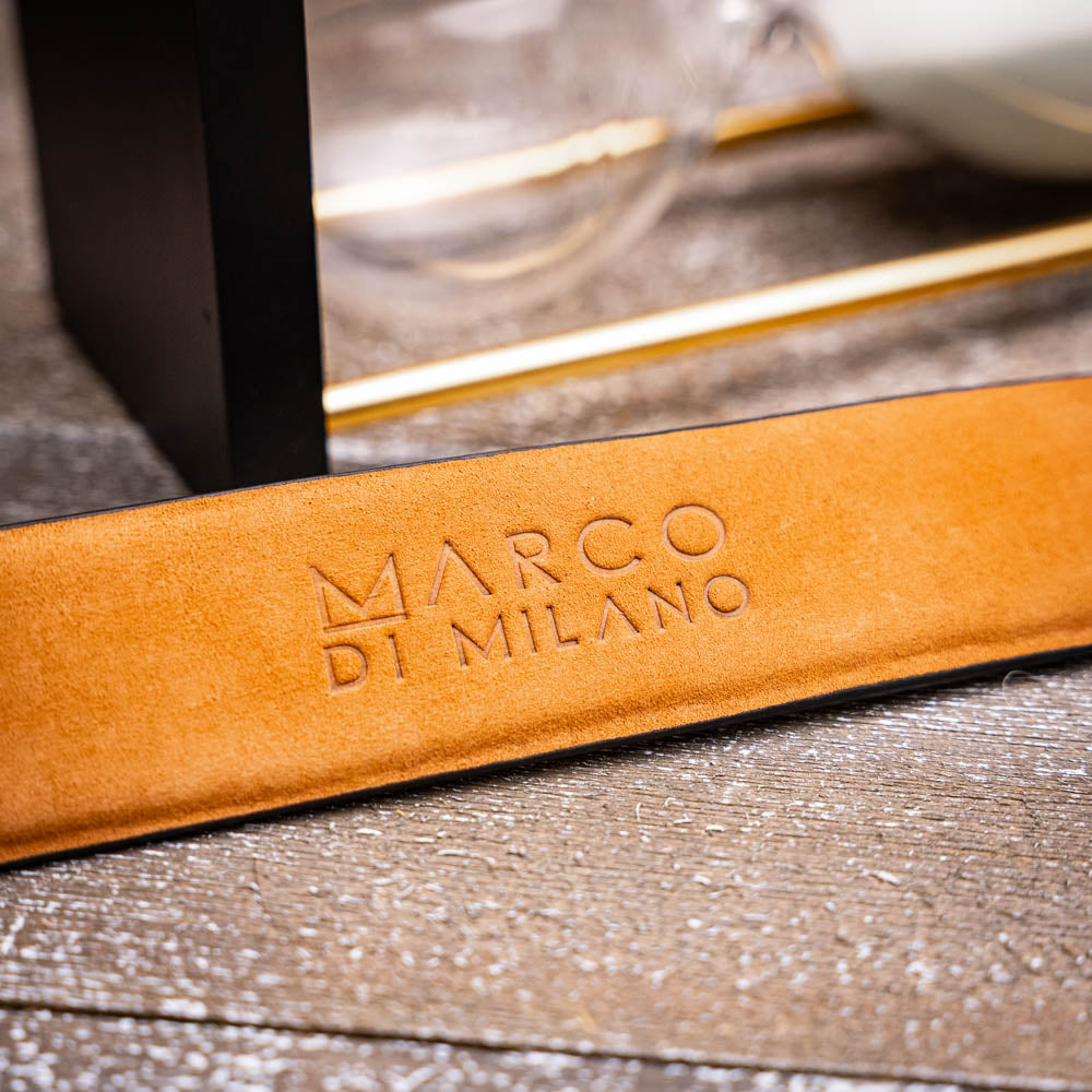 Marco Di Milano Giovanni Belt Red Leather Shoe