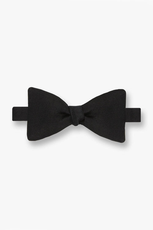 Black Silk Satin Bow Tie by Gitman