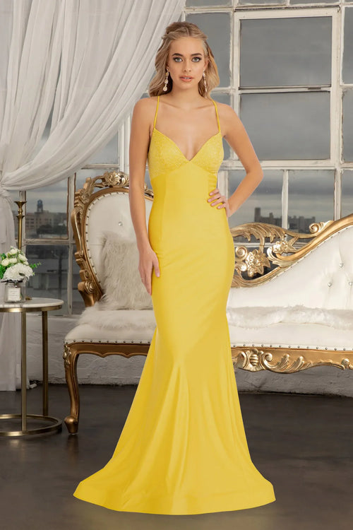 Strappy Bodycon Stretch Jersey Wedding Guest Dress by Elizabeth K GL3035