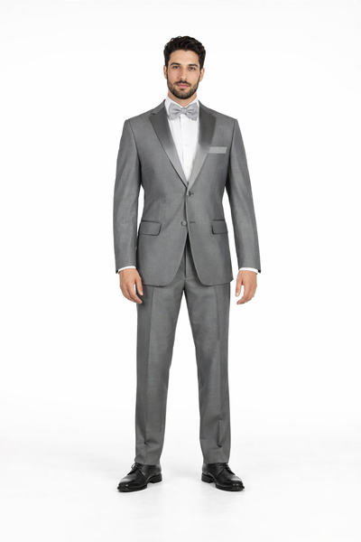 Gray Prom Suit - Grey Classic Notch Tuxedo