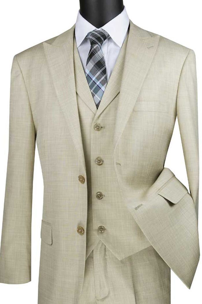 Mens Double Breasted Bold Windowpane Suit in Medium Grey by Vinci
