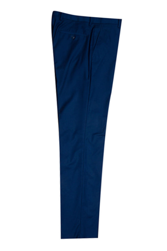 Elegant Indigo Blue Tuxedo for Prom or Wedding: Stacy Adams Vested Shawl Lapel 1-Button