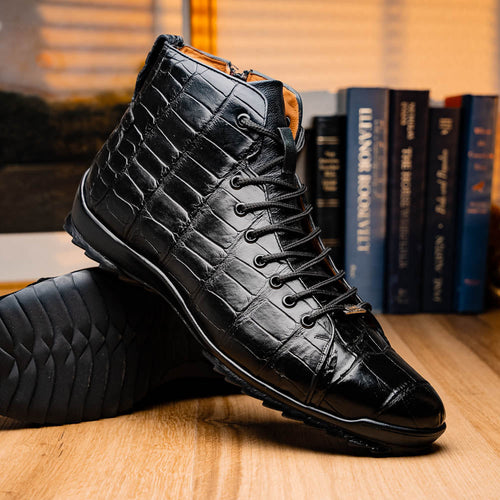 Marco Di Milano Hermond Black Leather Luxury Loafer