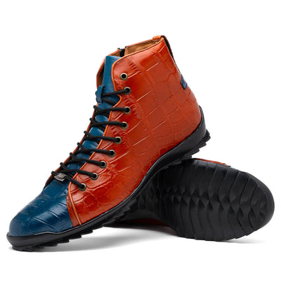 Marco_Di_Milano Hermond: Blue Jeans & Honey Leather Shoe