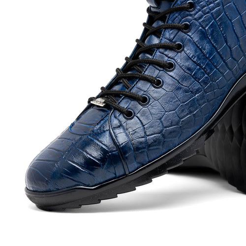 Marco Di Milano Hermond Alligator Boots Navy