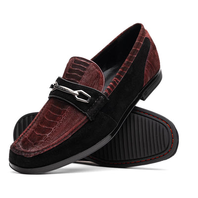Marco Di Milano Hugo - Wine & Black Leather Oxford