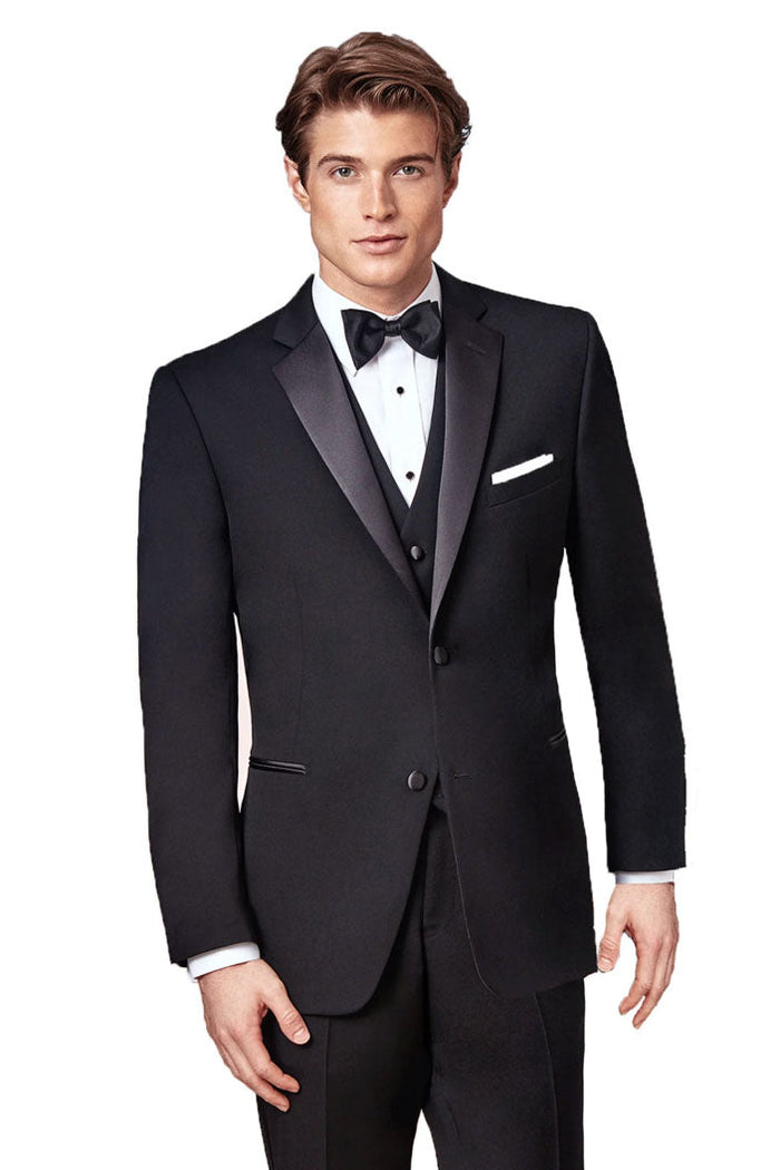 Evening Notch Black 2-Button Notch Tuxedo (2-Piece Set) by Ike Behar